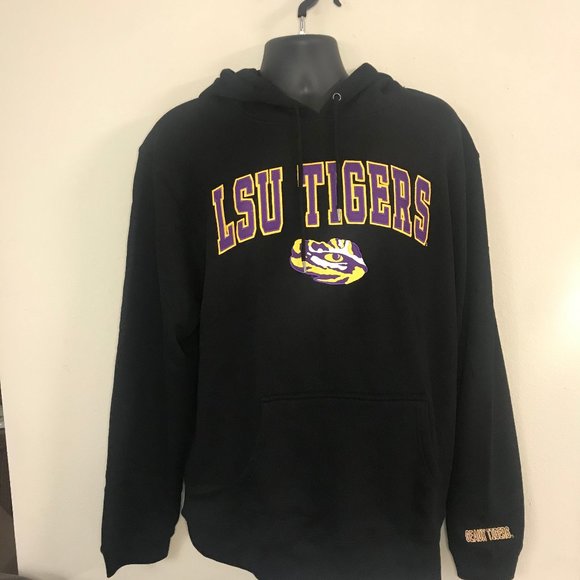 Top Of The World Other - NWT LSU Tigers Black pullover Hoodie  Men's Size XL Embroider Letters